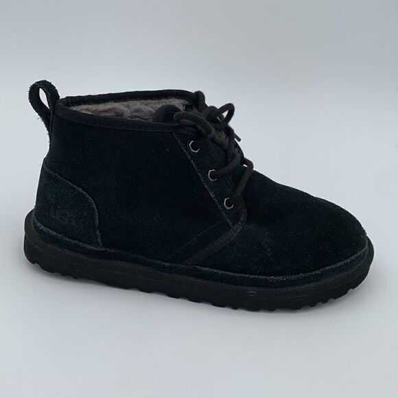 UGG Neumel black suede leather shearling wool lined ankle boots men’s size 7 main image 7